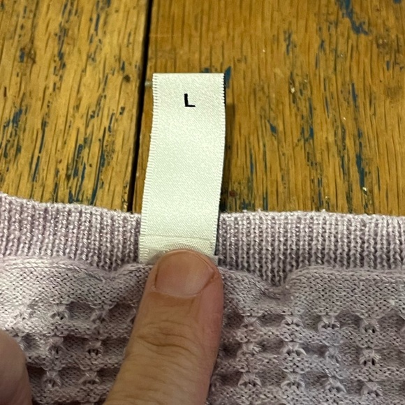 💜 SOYACONCEPT – Lavender Textured Knit Sweater L - Picture 4 of 7